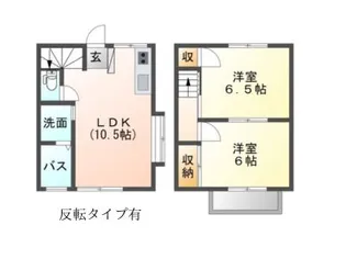 ミユキコーポ【B-1号室】の間取り