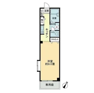 フォブールヒロB【1階】の間取り