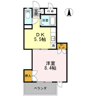 みよしのハイツ【2階】の間取り