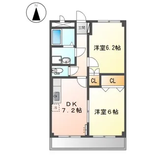 サンコートK【3階】の間取り