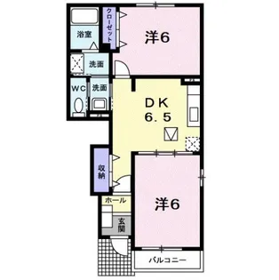 ラフレシールA【1階】の間取り