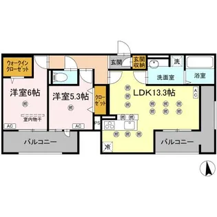ギムレットB【3階】の間取り