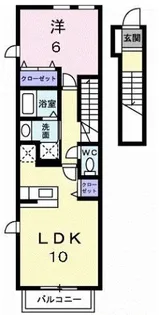 レクサス E【2階】の間取り