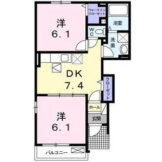 ロックフィールドⅢ【1階】の間取り
