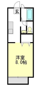 メルベイユ24【A202号室号室】の間取り