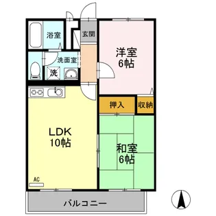 ジョリープレイス【1階】の間取り
