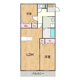 ディアコート桜【2階】の間取り