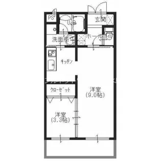 山善マンション【305号室】の間取り