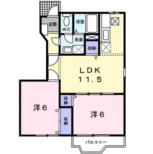 カーサ A【1階】の間取り