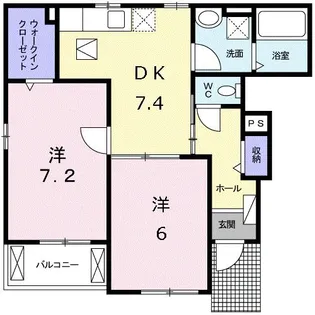 ガーデンハウス 菊水【1階】の間取り