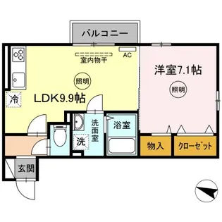 ルクラン【2階】の間取り