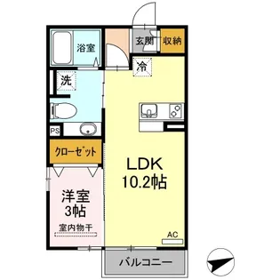 サンライズ豊益 西大浜【2階】の間取り