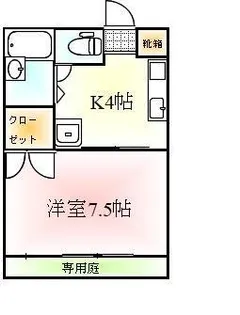 コーポビジョン【1階】の間取り