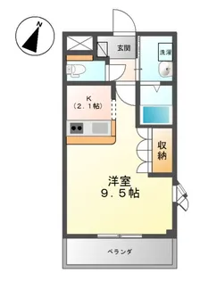 ルミナスハイムⅡ【2階】の間取り