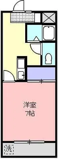 ジュネ参番館【207号室】の間取り