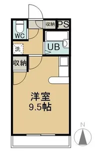 メモリアルハイツ【3階】の間取り