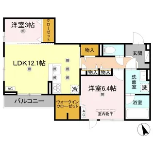 D-residence川口3丁目 W【3階】の間取り