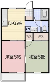 ソレイユキノミ【B102号室】の間取り