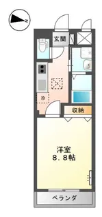 グランディーバ【1階】の間取り