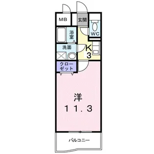 グランディールF【2階】の間取り