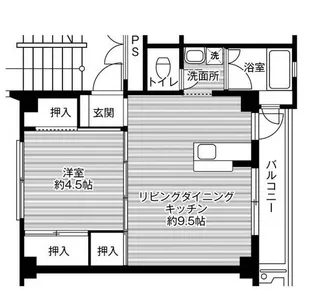 ビレッジハウス今保2号棟【0401号室】の間取り