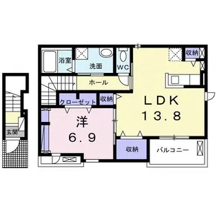 ココ・アポロ【2階】の間取り