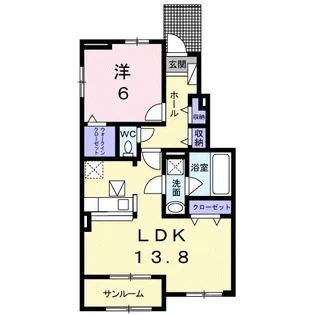 グラシオッソⅡ【1階】の間取り