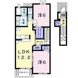 ブリュンヒルト【2階】の間取り