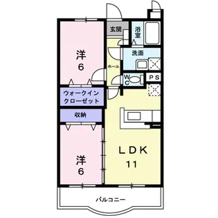 アメニティ三恵【2階】の間取り