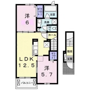 エクロールB【2階】の間取り
