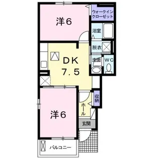 ハウスアイII【1階】の間取り