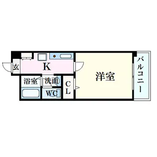 フィネス昭和町Ⅱ【102号室】の間取り