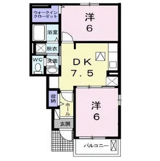 サニーレジデンス【1階】の間取り