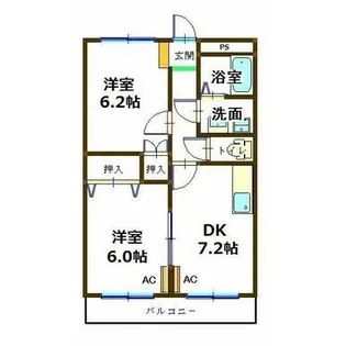 ラフィーネ S【2階】の間取り