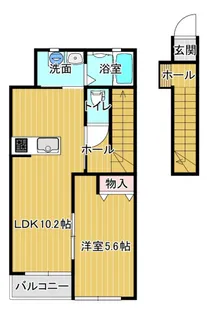 シェルメール庭瀬【2階】の間取り