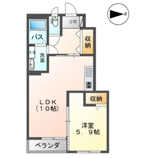 ウィスターリア【1階】の間取り