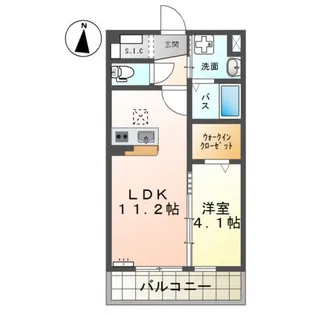 カノン【2階】の間取り