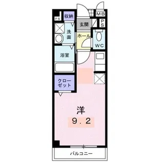 カーサ木太Ⅱ【2階】の間取り