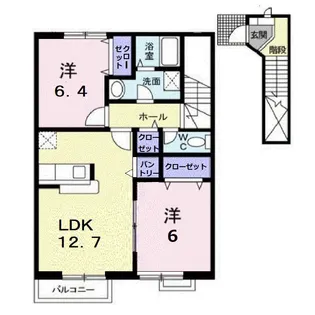 フォンテーヌC【2階】の間取り