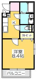PURE STAGE【205号室】の間取り