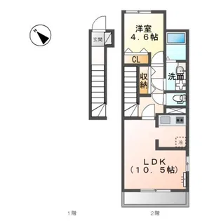 MMS (エムエムエス)【2階】の間取り