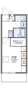レオパレスクレール勝賀【106号室】の間取り
