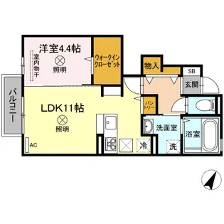 フルール【1階】の間取り