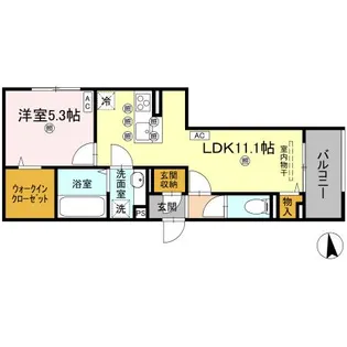 ギムレットB【103号室】の間取り