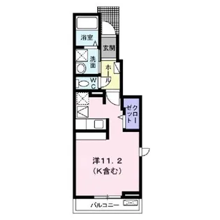 プティ ヴィラージュ 千田【1階】の間取り