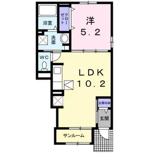 スカラベ【1階】の間取り