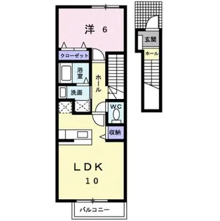 シェーネA【2階】の間取り