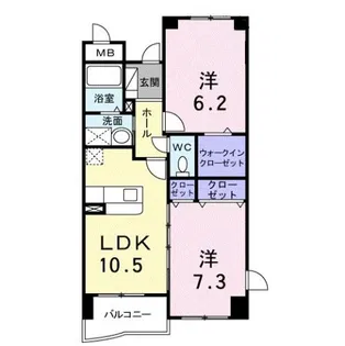 ハイツ・シンフォニー【3階】の間取り