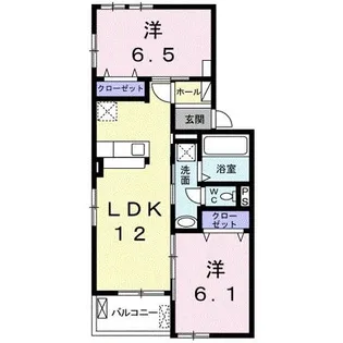 アストラルⅢB【2階】の間取り