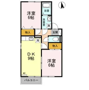セジュール松縄 A棟【1階】の間取り